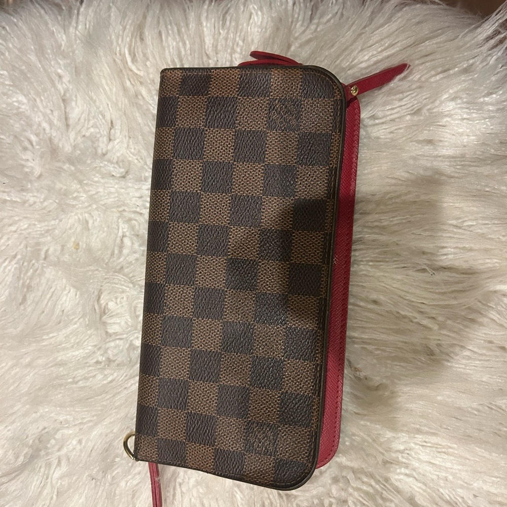 Louis Vuitton Damier Brown and Red Wallet